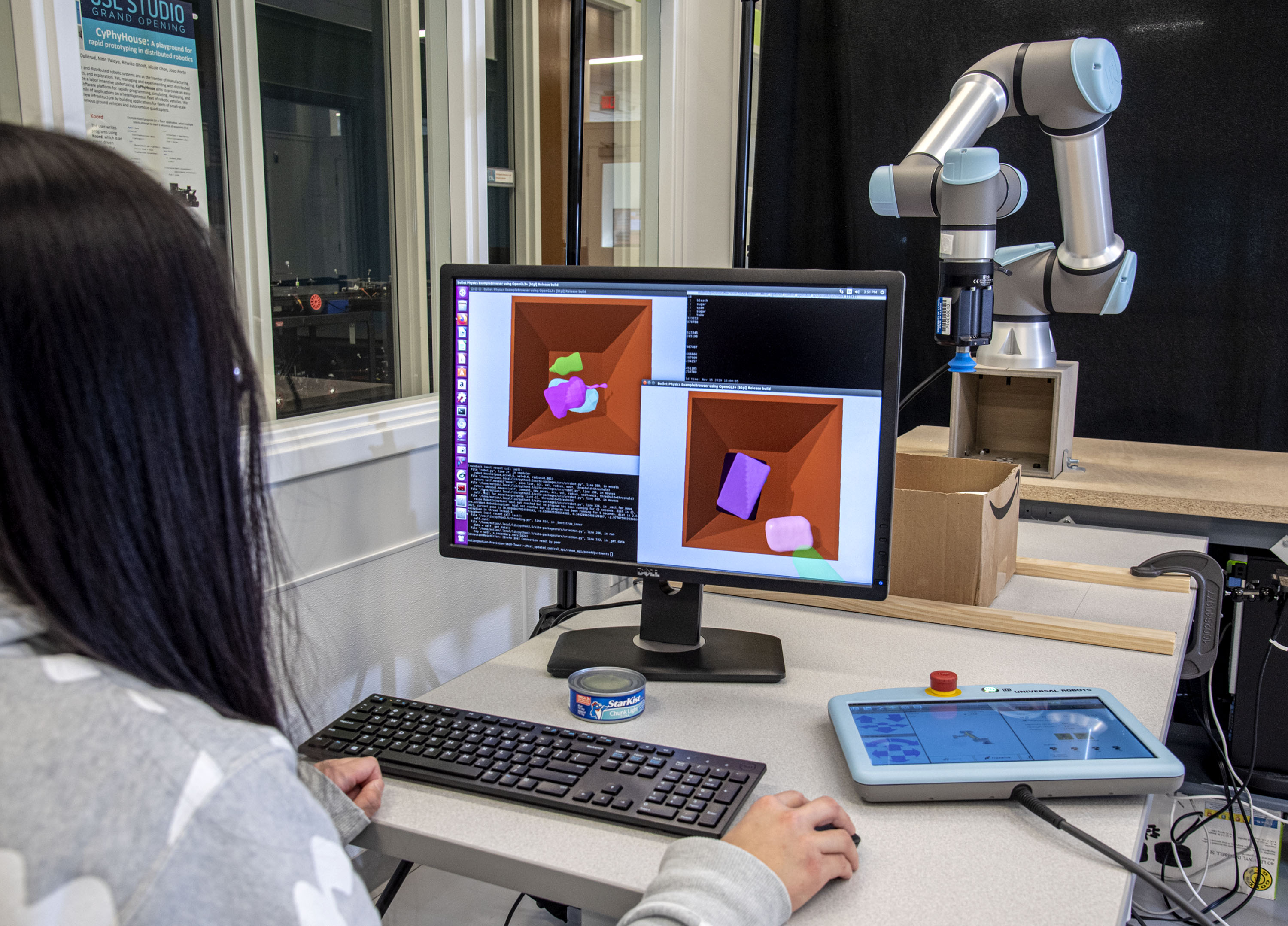 A student works on AI in a UIUC lab.&amp;amp;nbsp;